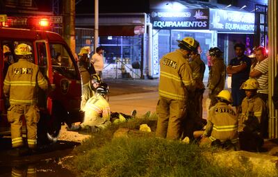 Sitio en donde ocurrió el accidente, Soldado Ovelar y Andrés Barbero, en Fernando de la Mora, zona Sur.