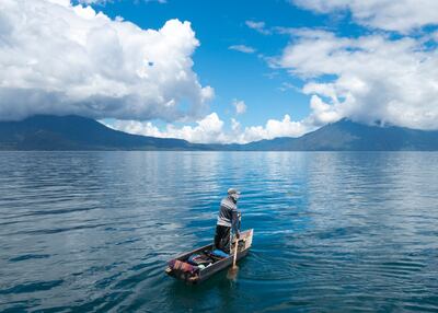 El lago de Atitlán, el más hermoso de Guatemala.