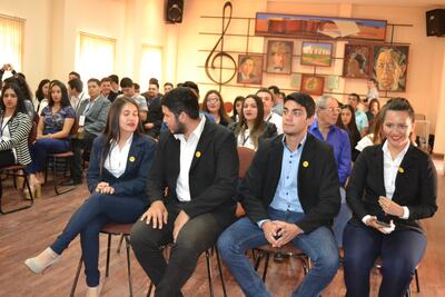 Los jóvenes que participaron del curso de formación de liderazgos.