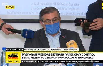 René Fernández, ministro de la Secretaría Anticorrupción.