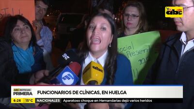 Funcionarios del Hospital de Clínicas, en huelga