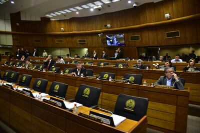 "Postal" constante de la sala de sesiones de Diputados cuando se deben desarrollar las reuniones ordinarias.