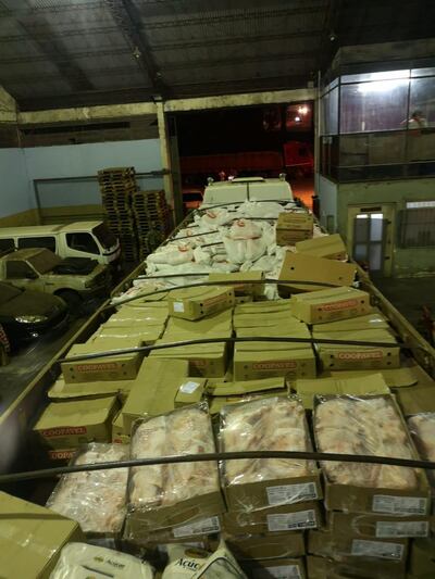 La carga fue incautada ayer en Ciudad del Este.