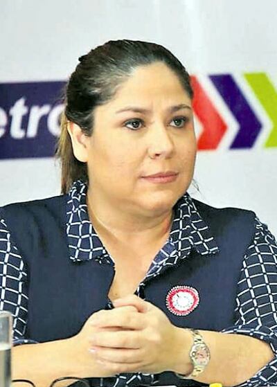 Patricia Samudio, presidenta de Petropar.