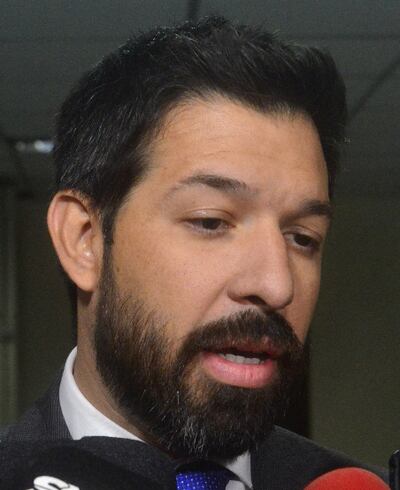 Fiscal Osmar Legal, de la Unidad Especializada en Lucha contra el Lavado de Dinero, que investiga a Dalia López Troche.