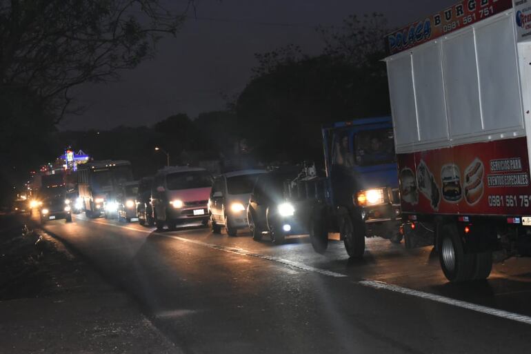El tránsito en la zona del accidente se ve afectado.