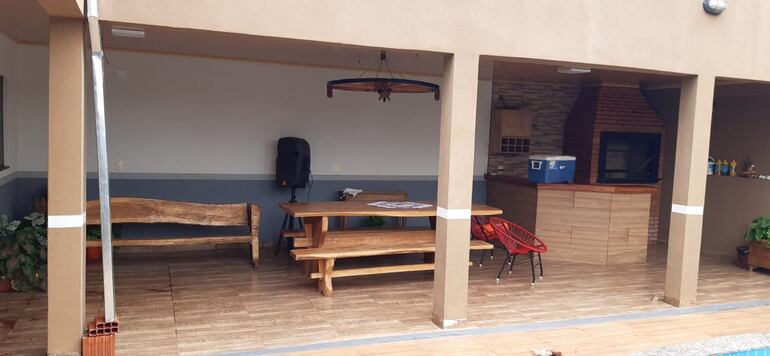 Vivienda de Arnaldo Matías Báez, exdirector de seguridad de la cárcel de Pedro Juan Caballero.