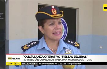 Policía lanza operativo "Fiestas seguras"