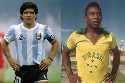 Pelé Diego Maradona