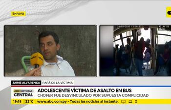Adolescente víctima de asalto en bus