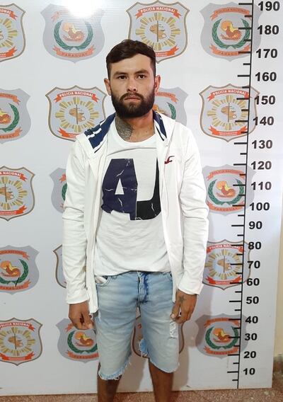 Osvaldo Ferreira Garay, “sicario payesero” del PCC recapturado ayer en Pedro Juan.