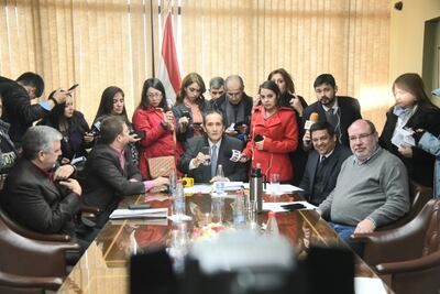 Primera sesión de la Comisión Bicameral de Investigación.