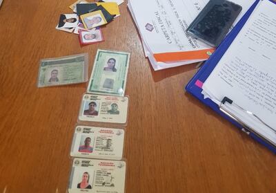 Varios documentos pertenecientes a estudiantes brasileños de Medicina que fueron estafados estaban entre las evidencias.