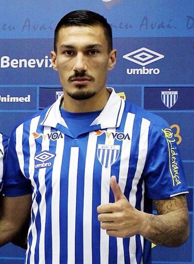 Richard Franco debutó ayer con el equipo de Avaí.