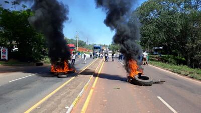 Los tomateros vuelven a cerrar la ruta en Coronel Oviedo.