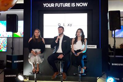Marian Doldán, gerente de marketing; Iván Spiess, gerente de trade marketing, y Marta Vera, gerente de productos.