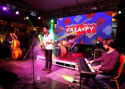 El cuarteto de jazz Joaju, durante su presentación del evento CREA+PY, realizado el año pasado.