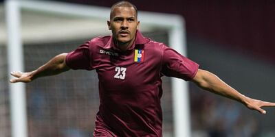 Salomón Rondón no jugará ante Colombia.