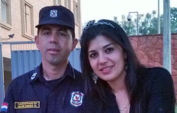 Dorisel Marecos, víctima de feminicidio y Héver Gómez, feminicida.