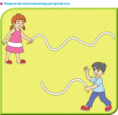 Jugamos y diferenciamos lo más largo de lo más corto