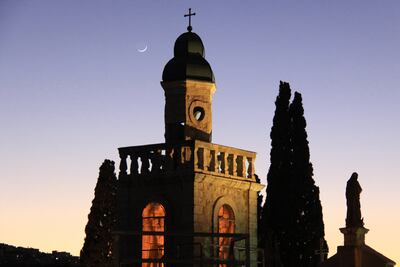 Un imán para todos los turistas: en esta iglesia de Canaán se cree que Jesús hizo el primer milagro con el vino.