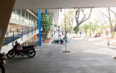 Vacío. El paro docente fue total en Filosofía UNA. Hay unos 55.000 estudiantes afectados en el país.