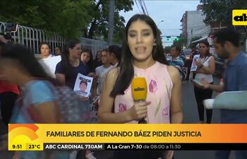 Familiares de Fernando Báez piden justicia