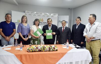 Representantes de Copacons y la Caja Mutual firmaron una importante alianza.
