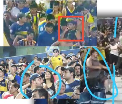 Imágenes que ayudaron a identificar a algunos de los ahora imputados.