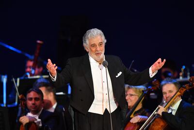 El tenor español Plácido Domingo.