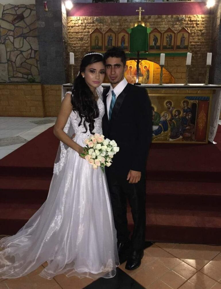 Edgar Centurión y Rumilda Robledo se casaron en 2017.