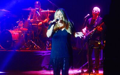 La cantante española Amaia Montero durante su actuación en nuestro país.