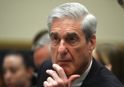 El fiscal especial Robert Mueller durante su testimonio ante el Congreso de Estados Unidos, este miércoles en Washington.