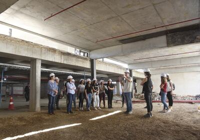 Este fin de semana se realizó una nueva visita guiada por las obras del Memorial de la tragedia del Ycuá Bolaños.