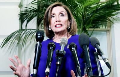 Nancy Pelosi, presidenta de la Cámara Baja de EE.UU., opositora a Donald Trump.