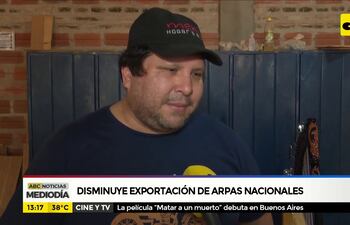 Disminuye exportación de arpas nacionales