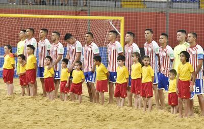 Pynandi se quedaron con las manos vacías. El plantel completo de Paraguay que anoche dejó escapar la remontada ante Japón.