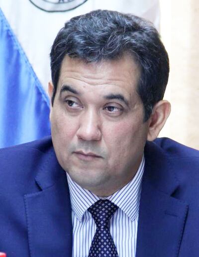 Martín Arévalo (ANR- Añetete), vicepresidente primero y presidente en ejercicio de la Cámara e Senadores.