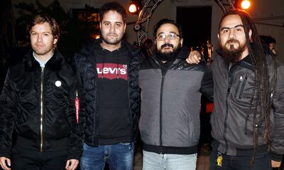 Roberto Ruiz Díaz, Fer Peyrat, Blas Rodrigo y Walter Cabrera.