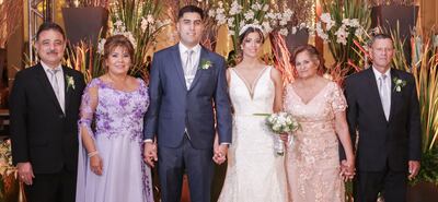 Fueron padrinos, Rubén Darío Ortiz Balmaceda y Lilian Franco Reyes; Cándida González Zárate y José Dolores Ortiz.