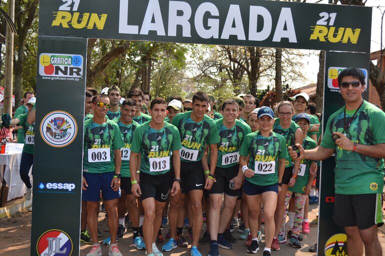 Corrida de cinco kilómetros realizada hoy en San Juan Bautista.