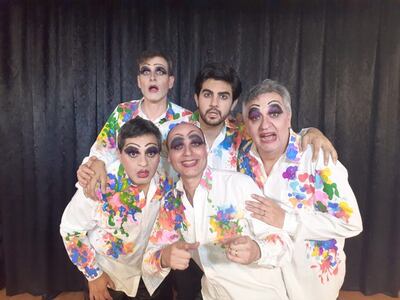 El elenco de la puesta teatral que se podrá ver hoy en la Manzana de la Rivera.