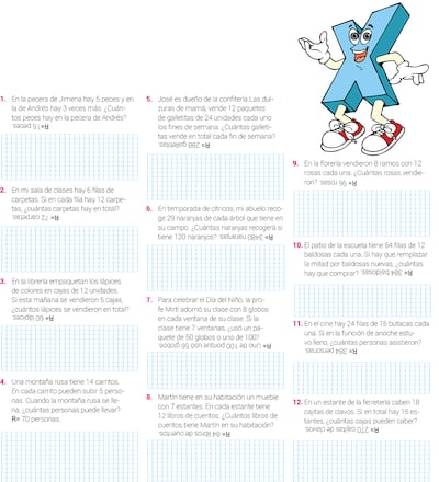 Problemas de multiplicación