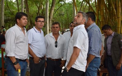 El presidente de la República, Mario Abdo, estuvo ayer en Atyrá.