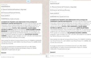 La Policía usa memorándums preliminares enviados por WhatsApp para una comunicación más rápida.