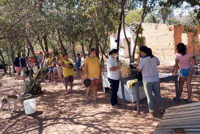 Las ollas populares son organizadas en los ocho barrios y cinco compañías de Nueva Colombia.