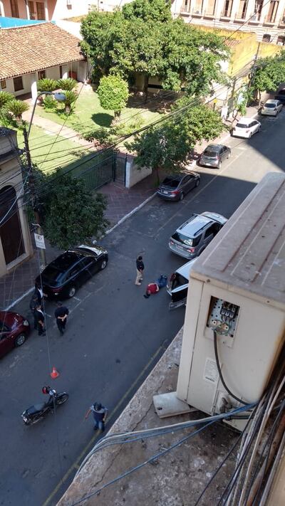 Detención en el centro de Asunción.