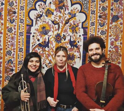 Mar Pérez, Margie Nielsen y Ale Leju.