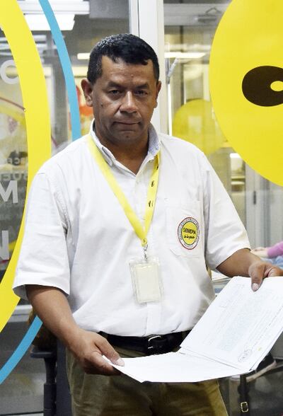 Francisco Demetrio Ortellado, jefe de zona del Senepa.