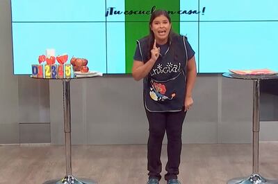 La docente responsable del tema “Alimentación saludable”, profesora Salvadora Ozuna, habló de “La manzana”.